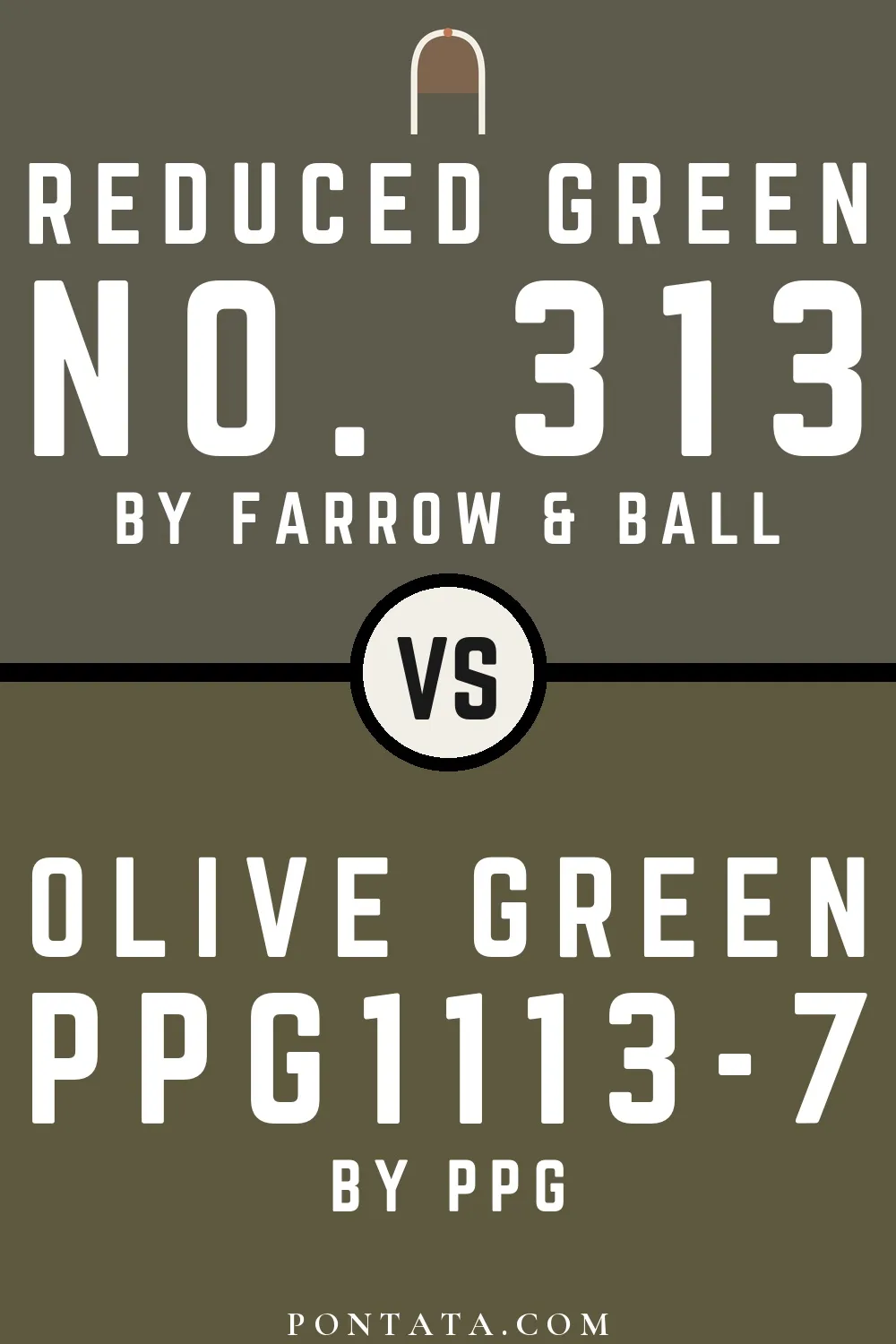 Reduced Green vs Olive Green