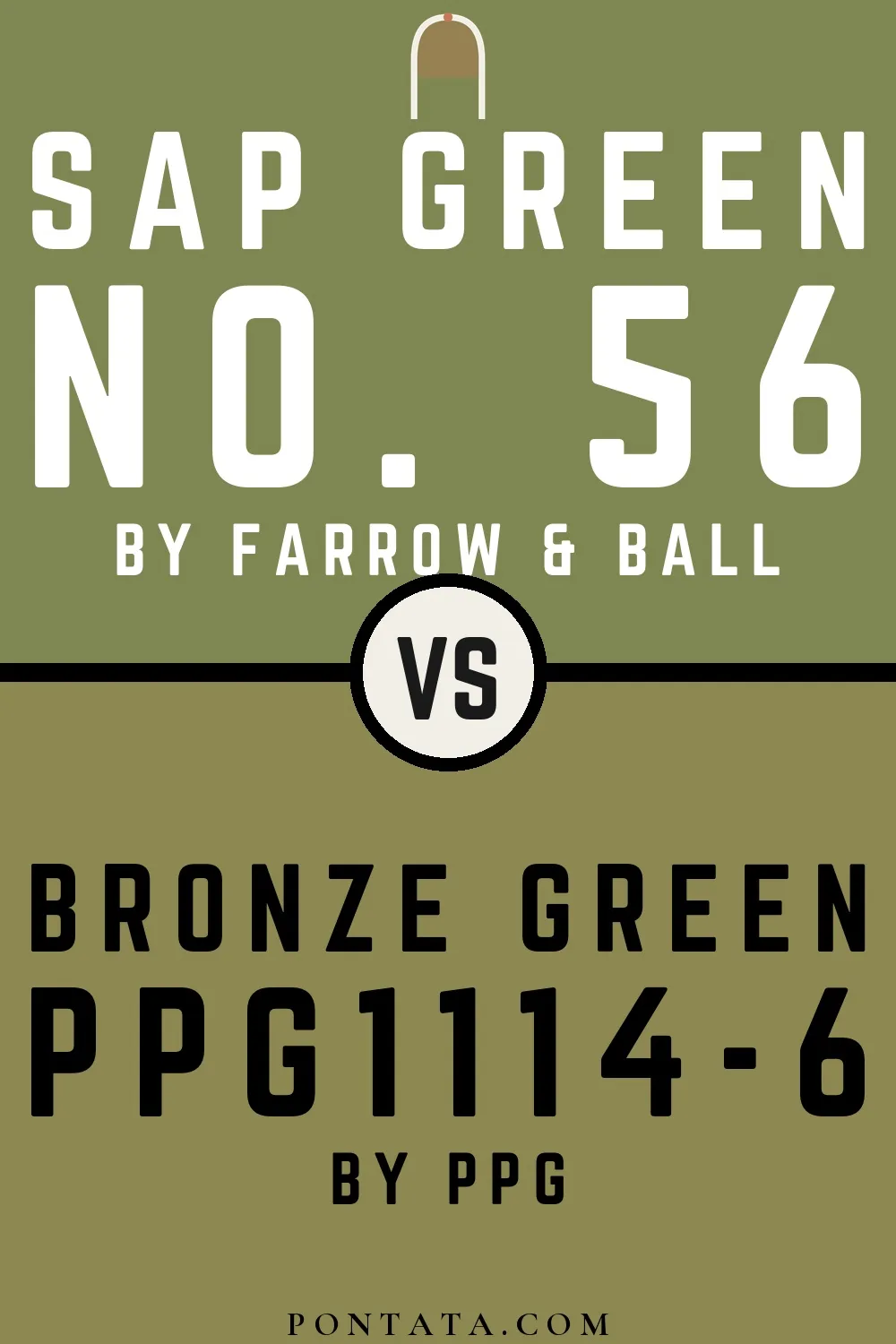 Sap Green vs Bronze Green