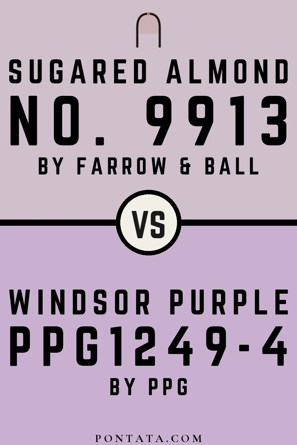 Sugared Almond vs Windsor Purple