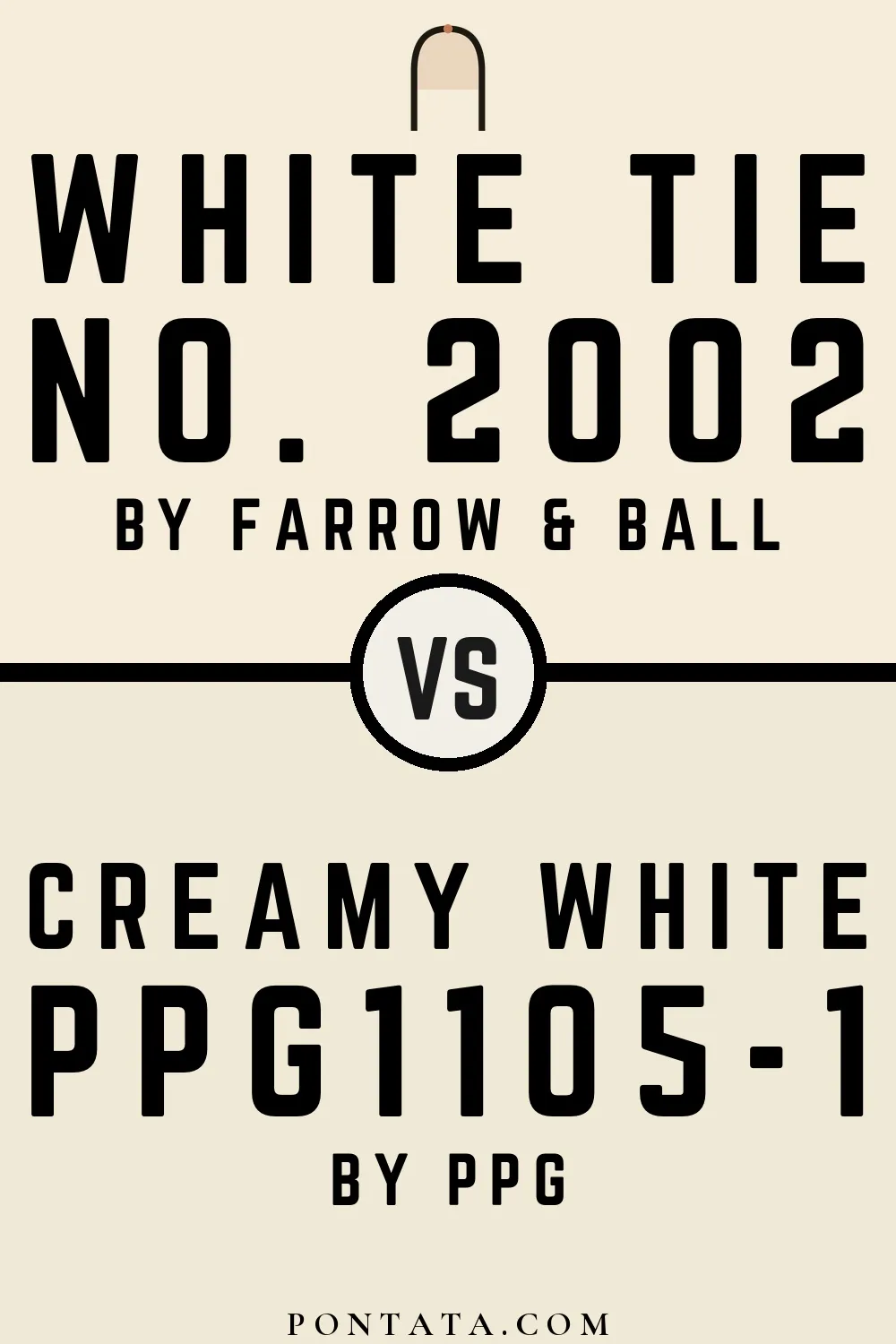 White Tie vs Creamy White