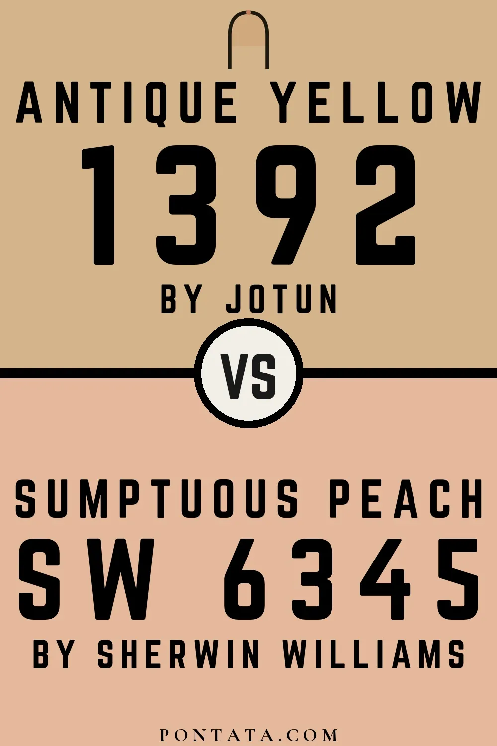 Antique Yellow vs Sumptuous Peach