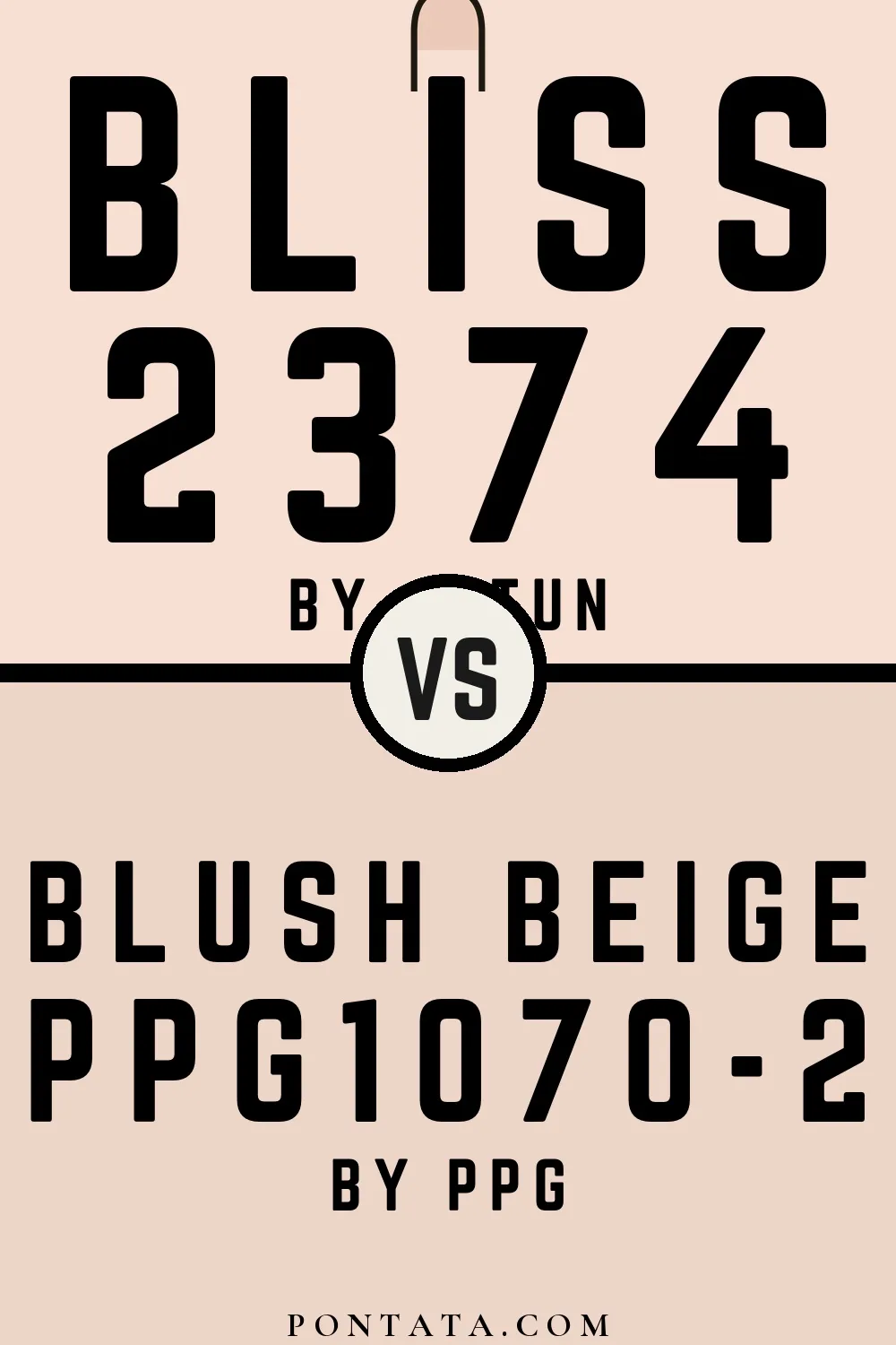 Bliss vs Blush Beige