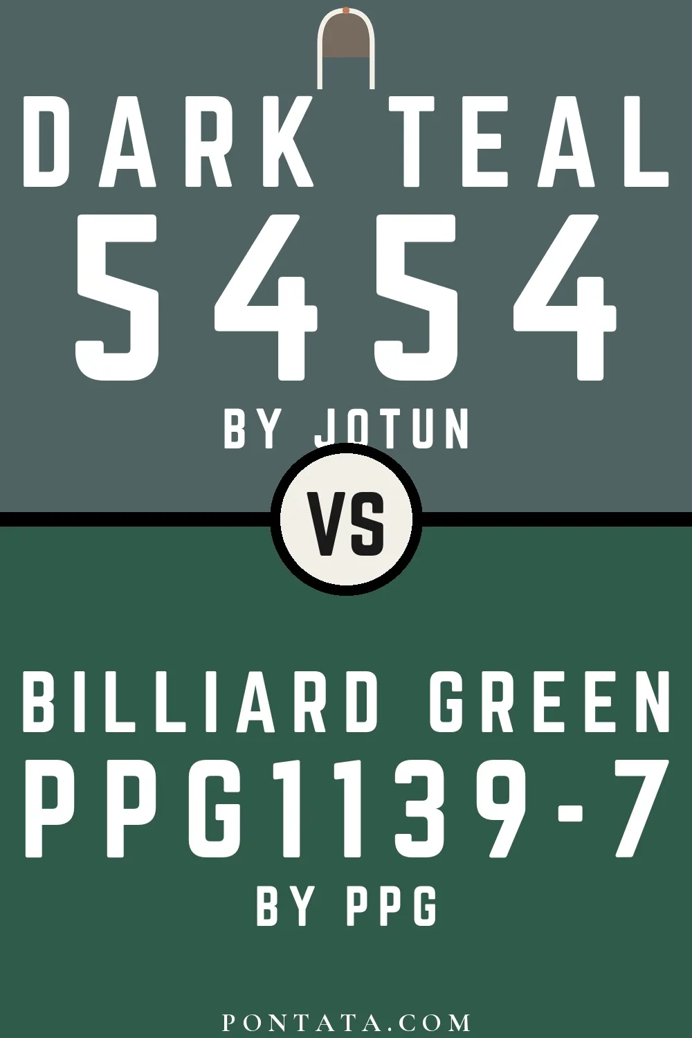 Dark Teal vs Billiard Green