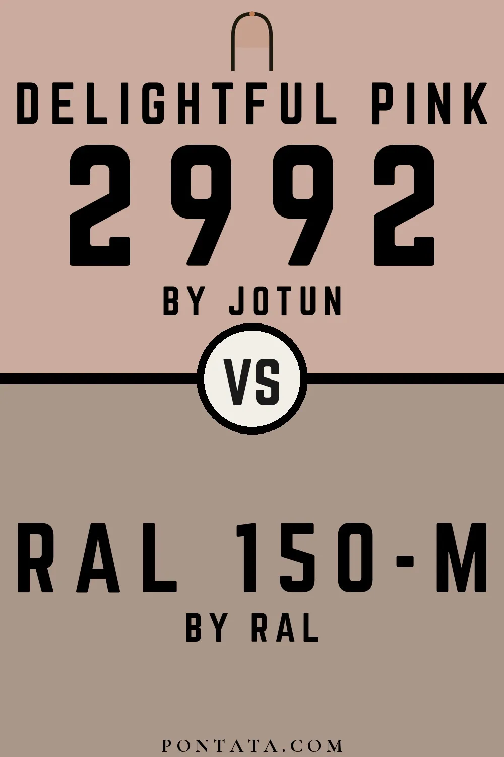 Delightful Pink vs RAL 150-M