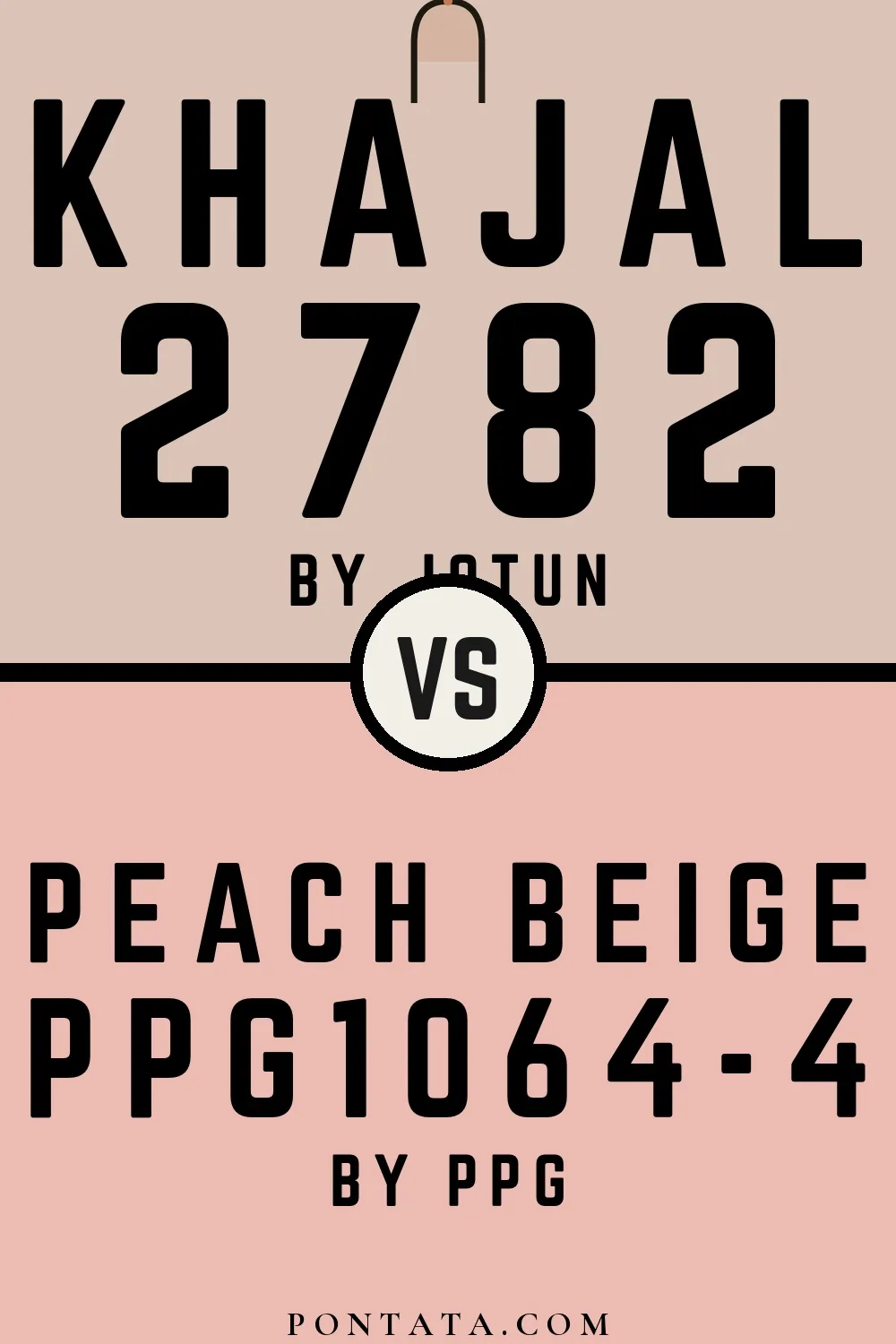 Khajal vs Peach Beige