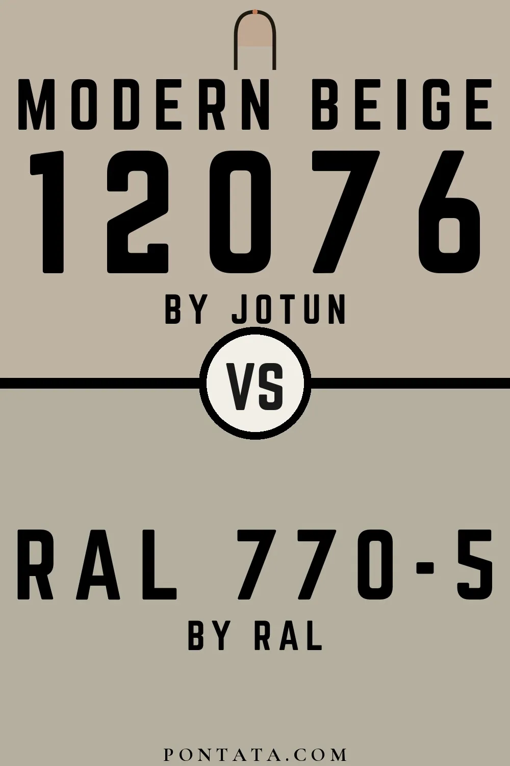 Modern Beige vs RAL 770-5