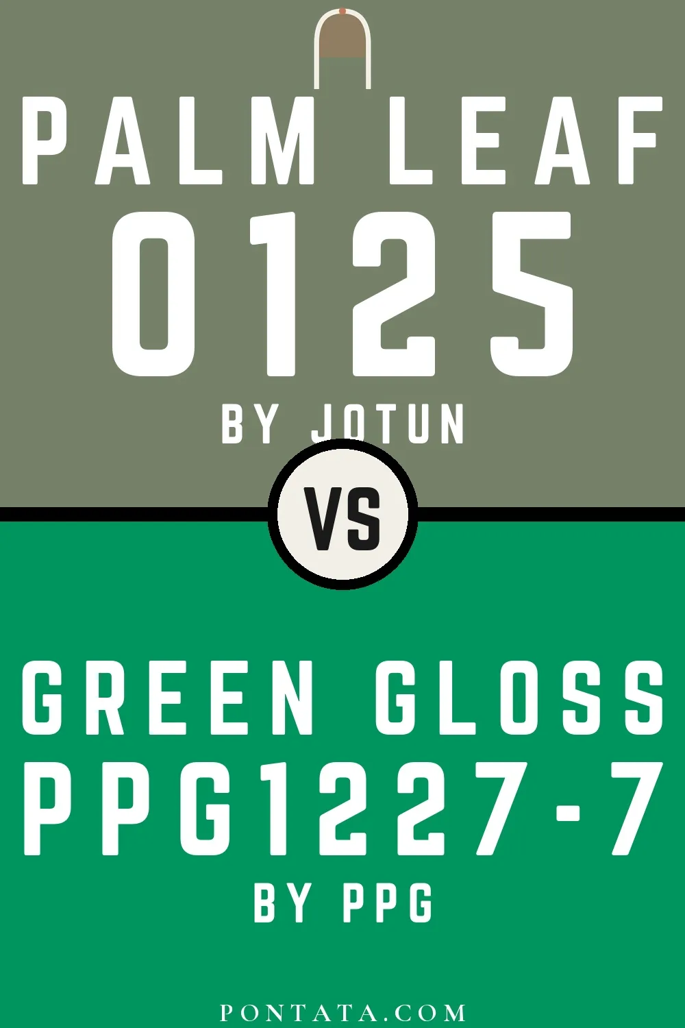 Palm Leaf vs Green Gloss