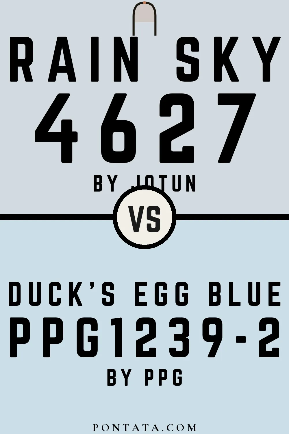 Rain Sky vs Duck's Egg Blue