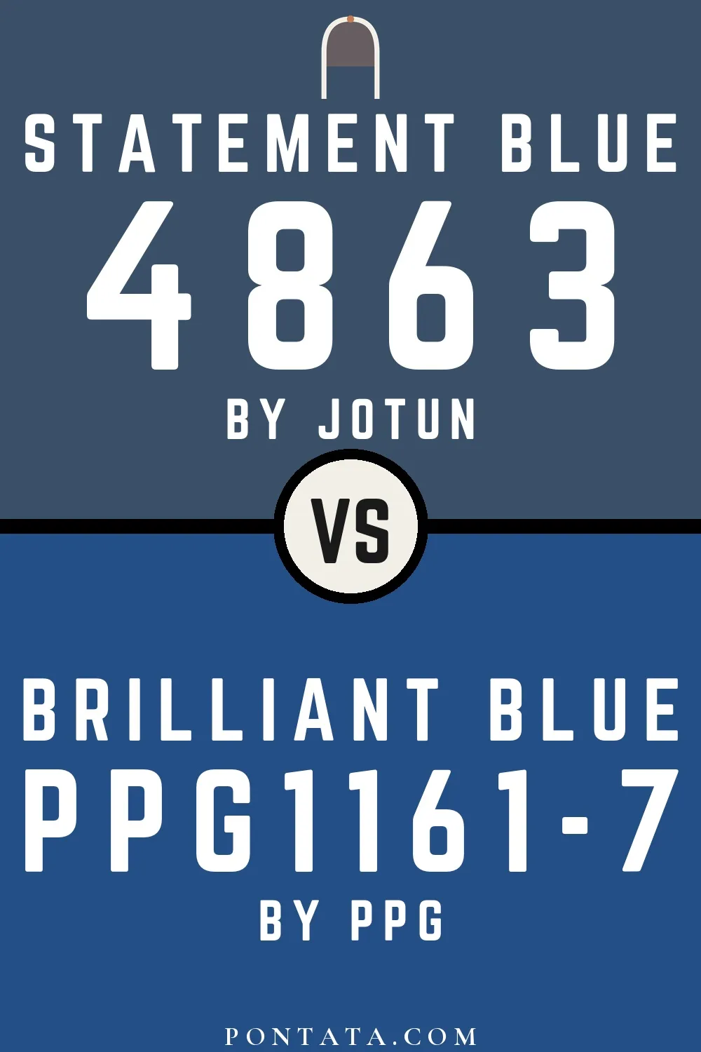Statement Blue vs Brilliant Blue