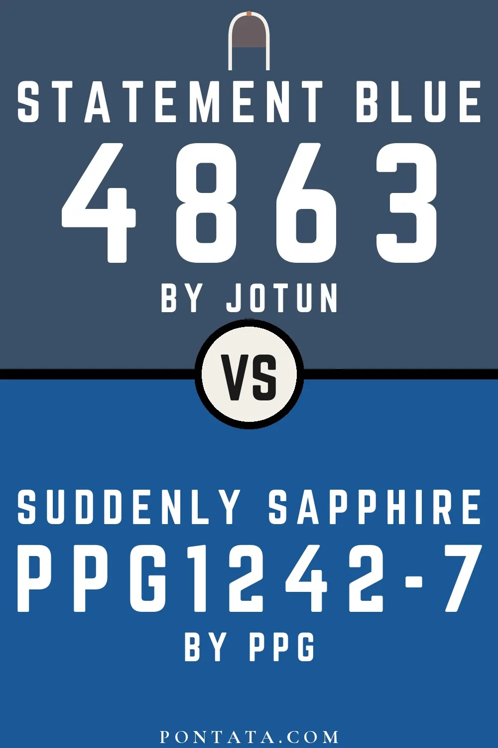 Statement Blue vs Suddenly Sapphire