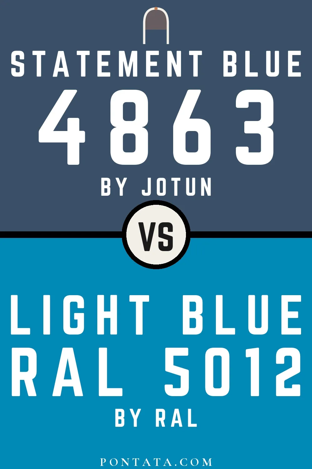 Statement Blue vs Light blue