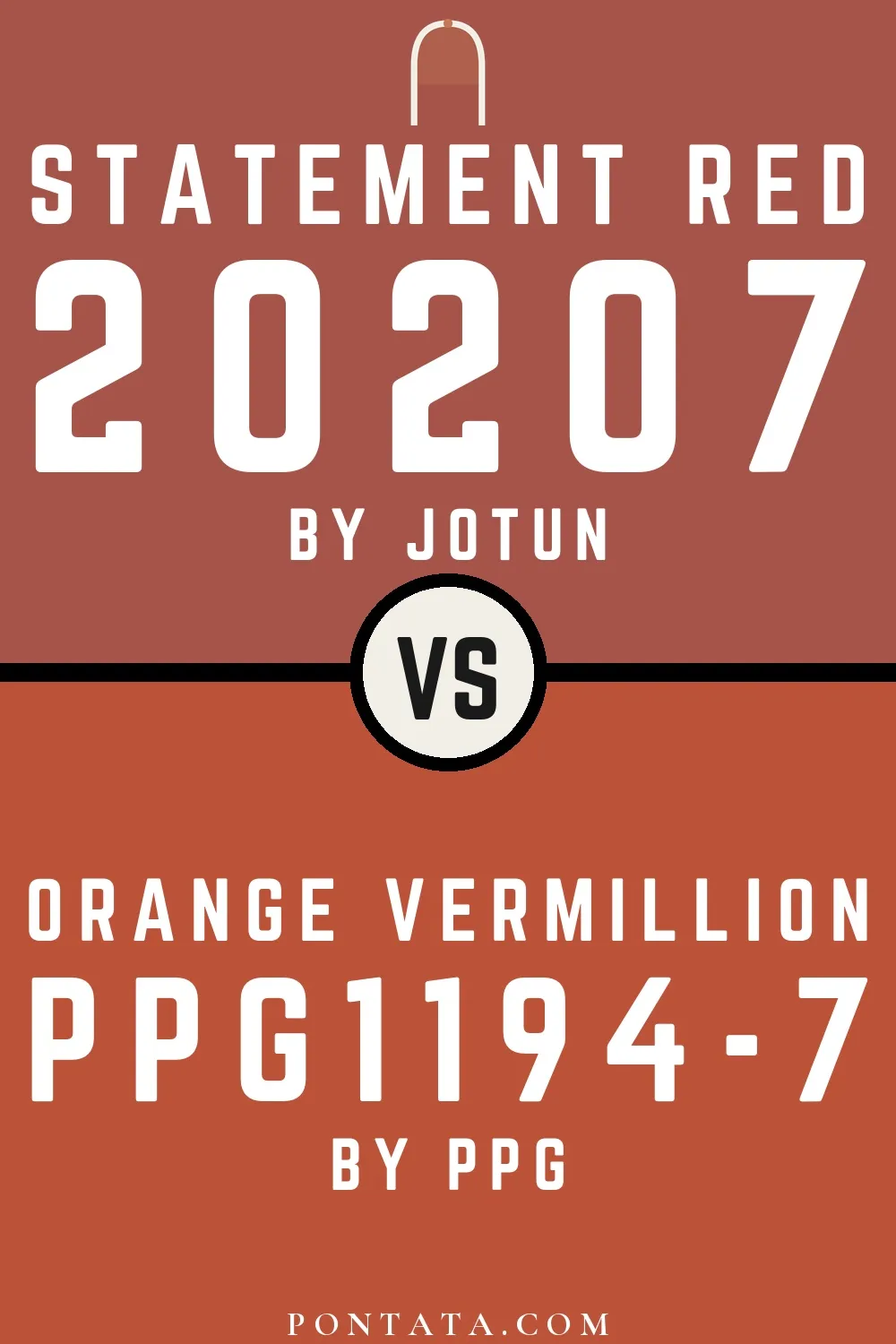 Statement Red vs Orange Vermillion
