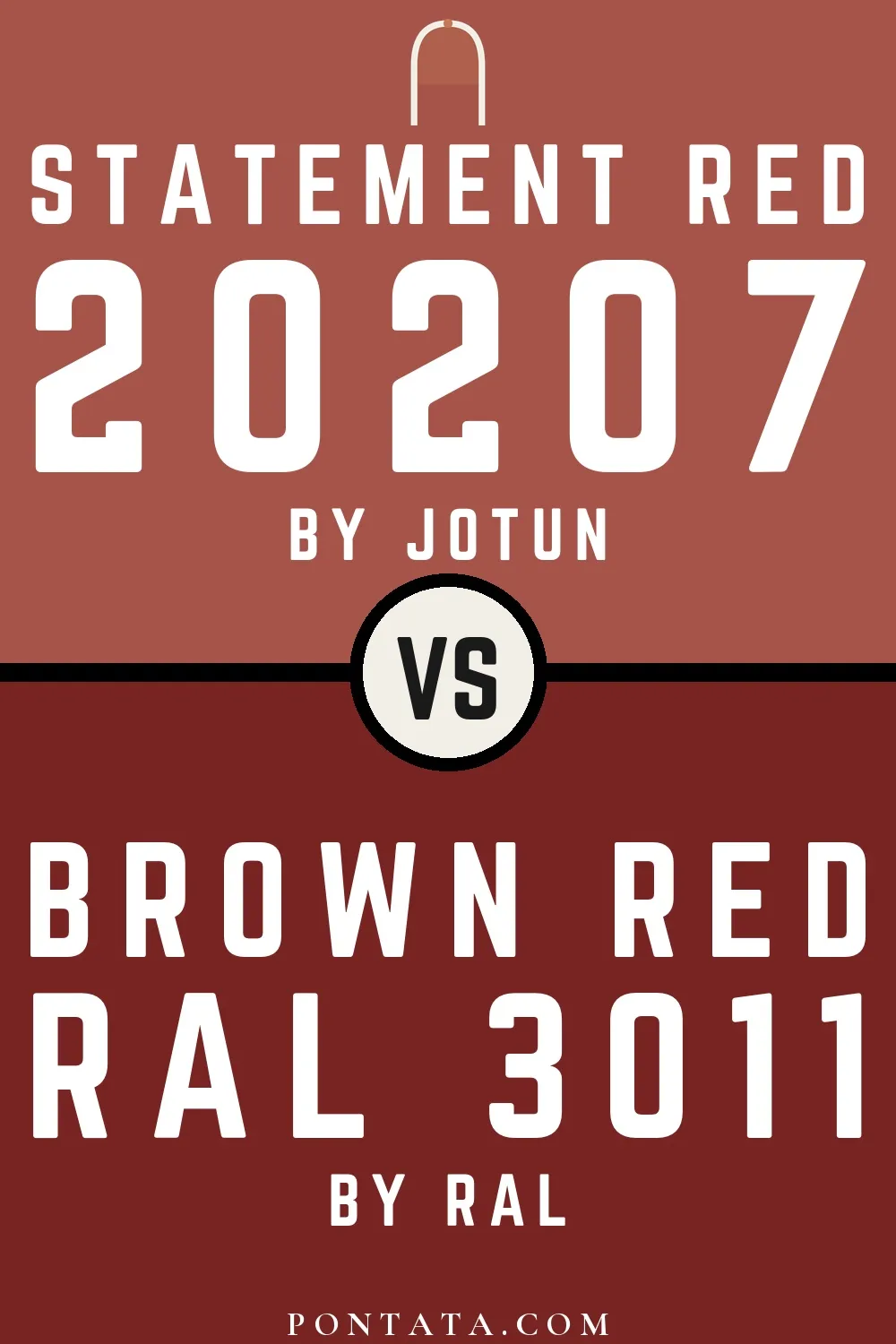 Statement Red vs Brown red
