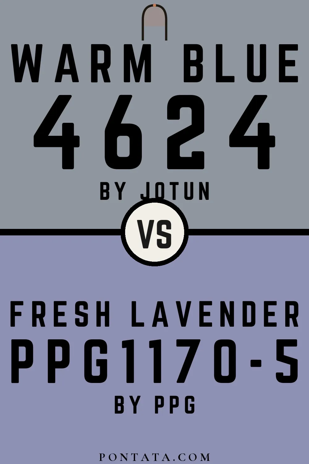 Warm Blue vs Fresh Lavender