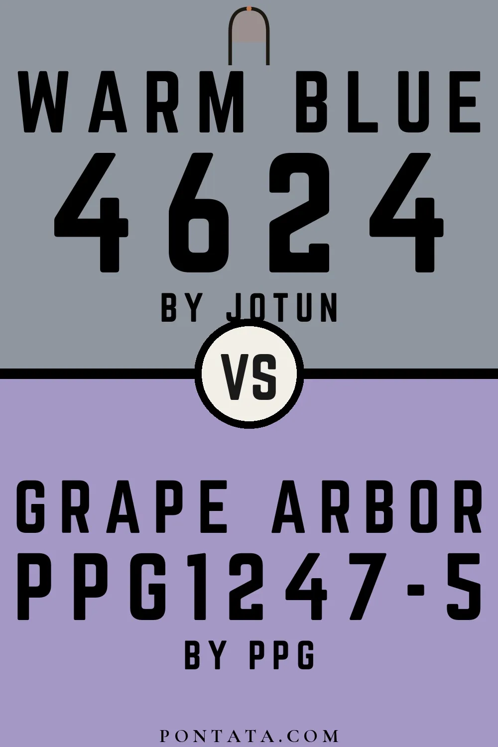 Warm Blue vs Grape Arbor