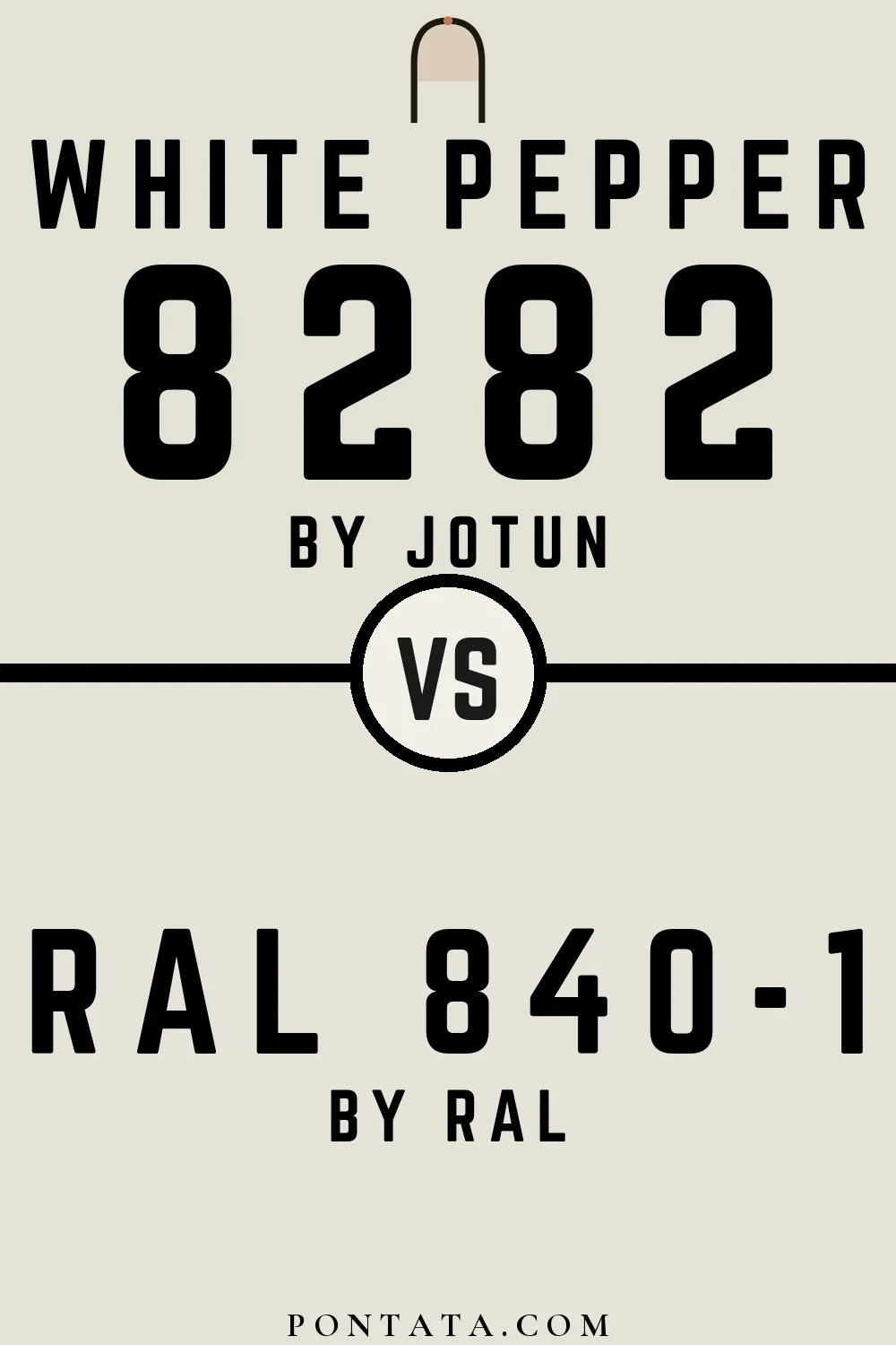 White Pepper vs RAL 840-1