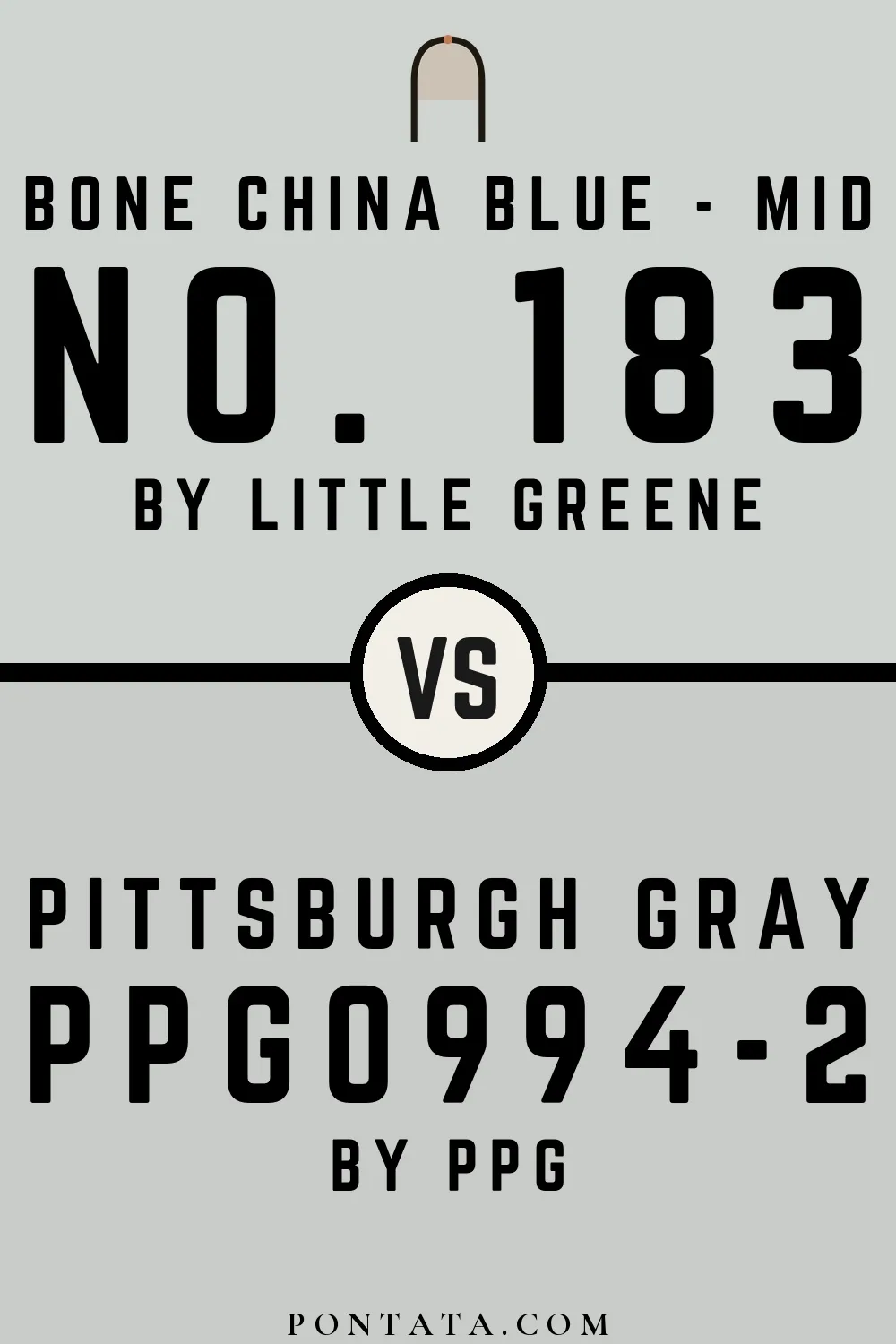 Bone China Blue - Mid vs Pittsburgh Gray