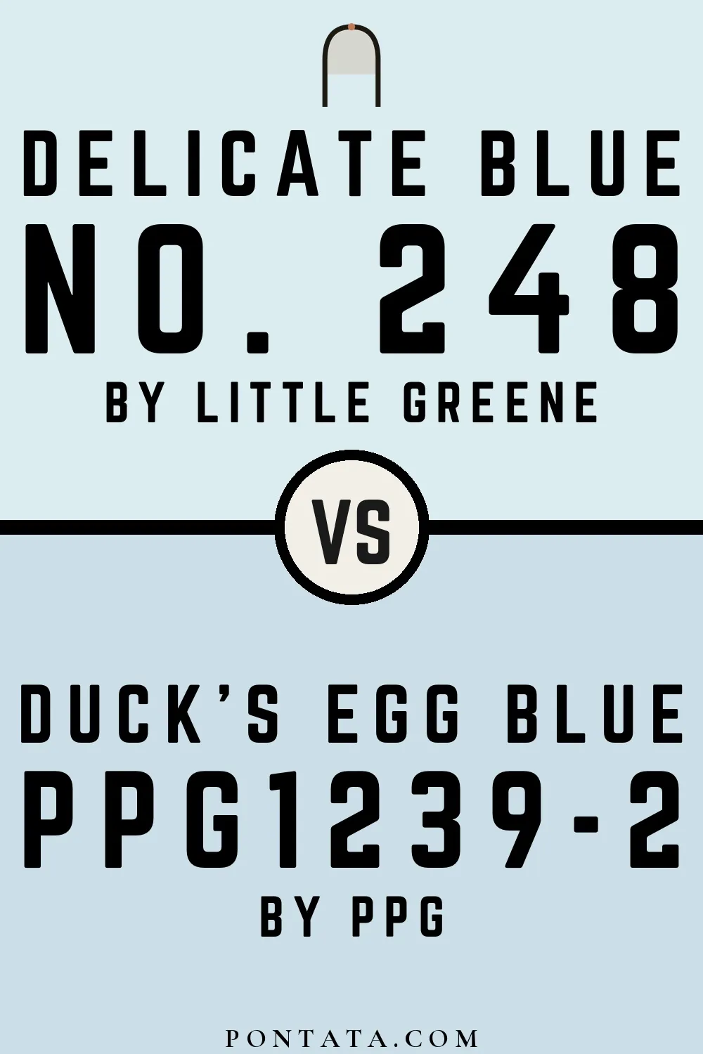Delicate Blue vs Duck's Egg Blue