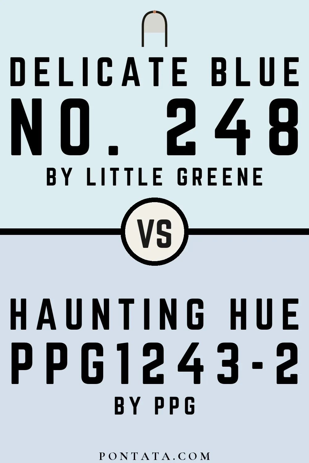 Delicate Blue vs Haunting Hue