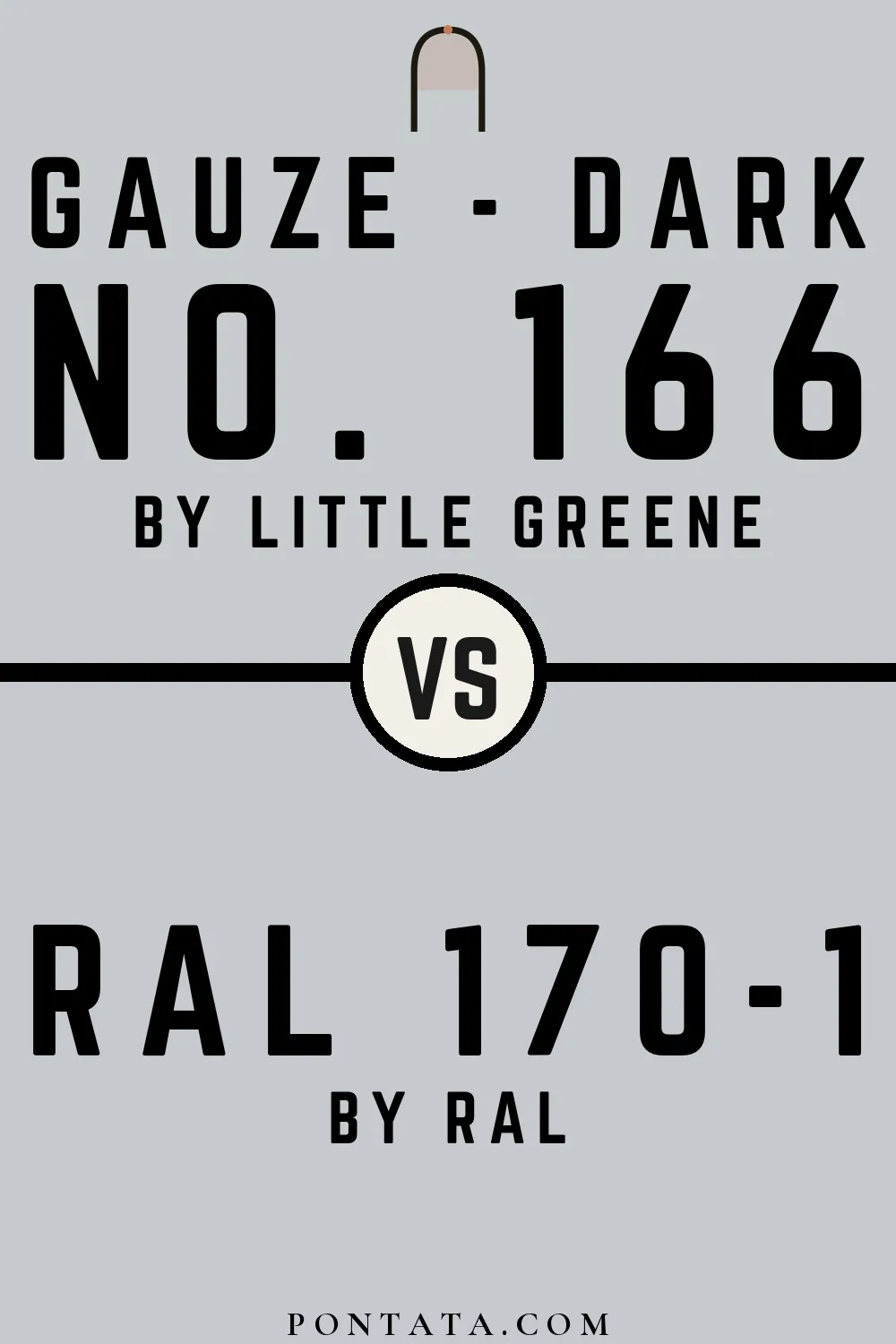 Gauze - Dark vs RAL 170-1