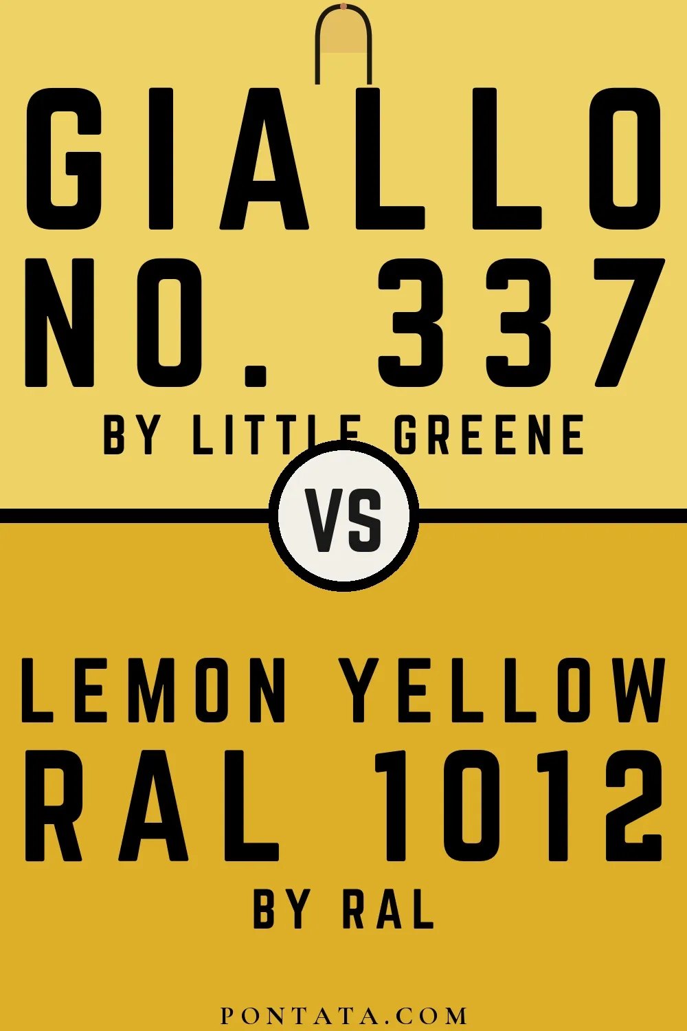 Giallo vs Lemon yellow