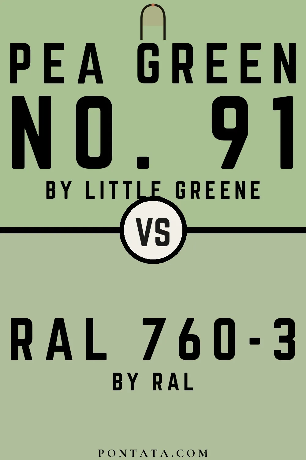 Pea Green vs RAL 760-3