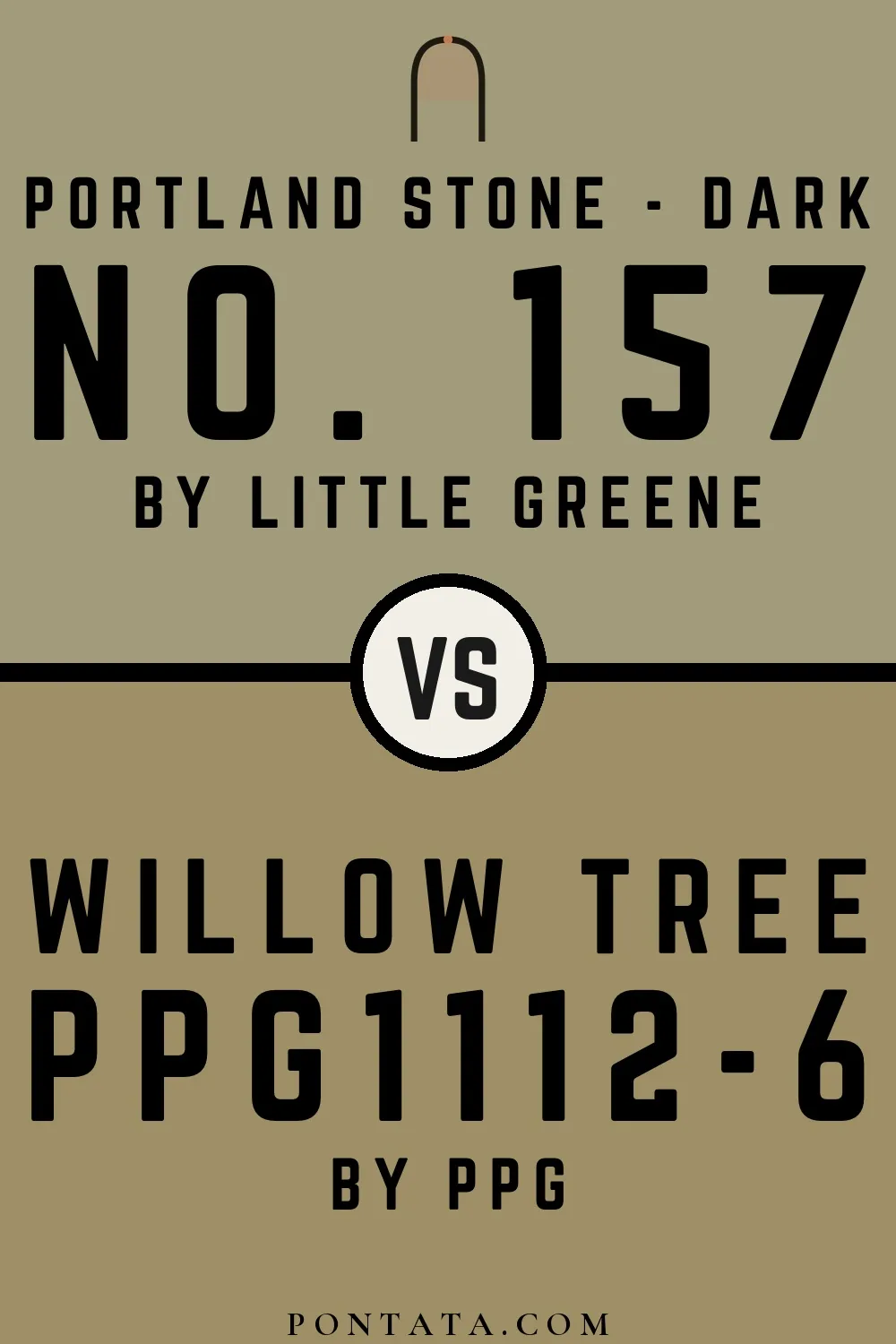 Portland Stone - Dark vs Willow Tree