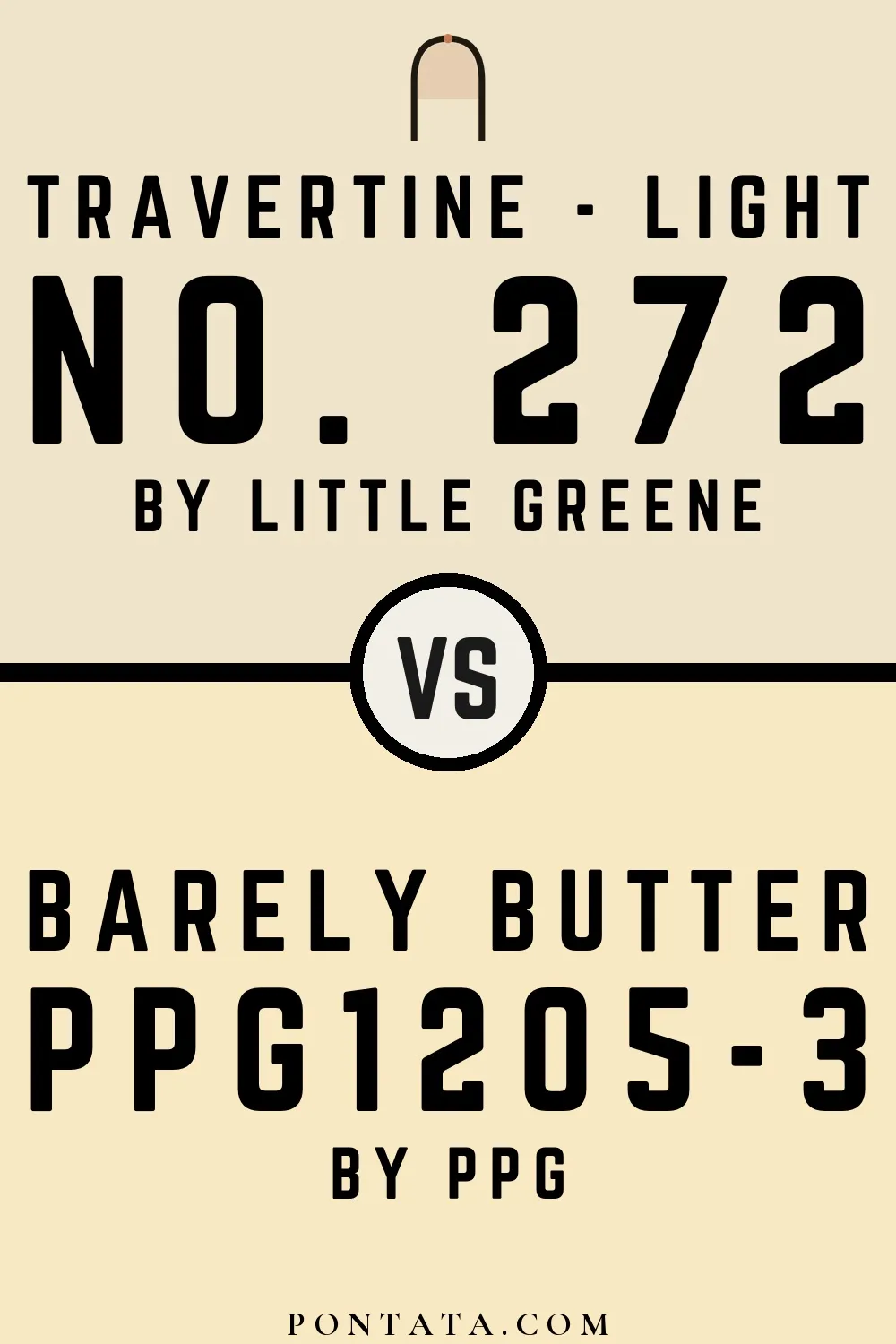 Travertine - Light vs Barely Butter