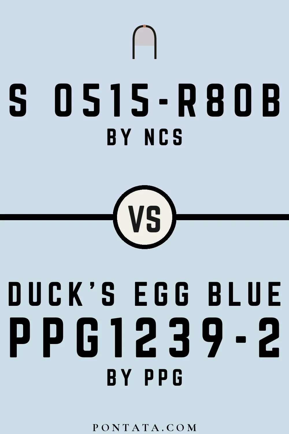 S 0515-R80B vs Duck's Egg Blue