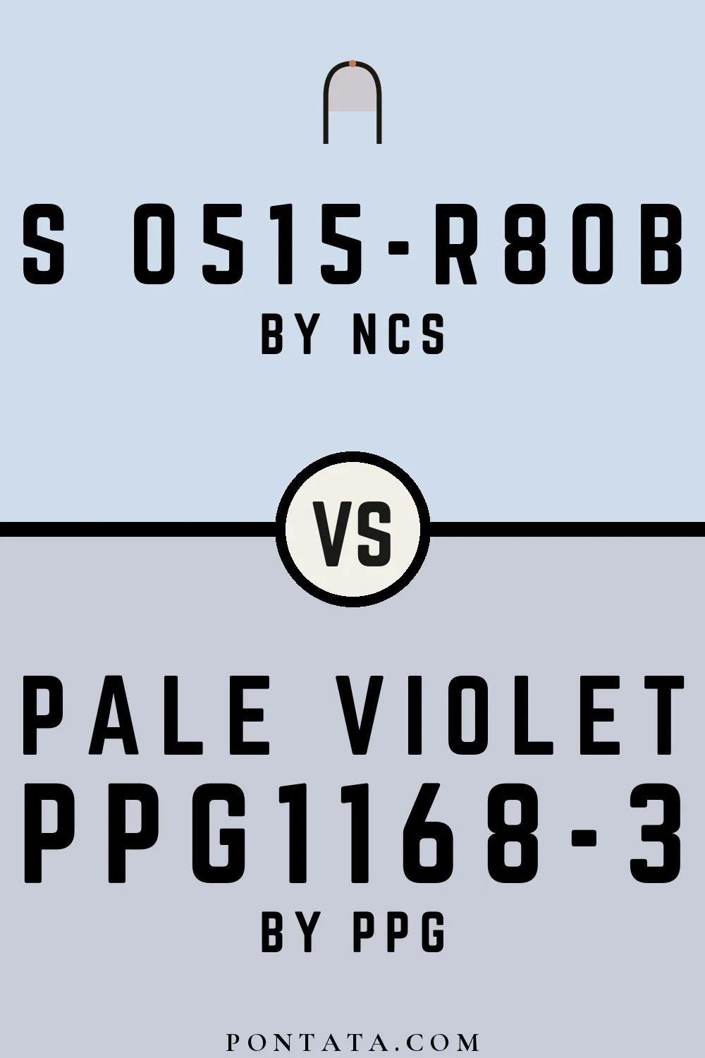 S 0515-R80B vs Pale Violet