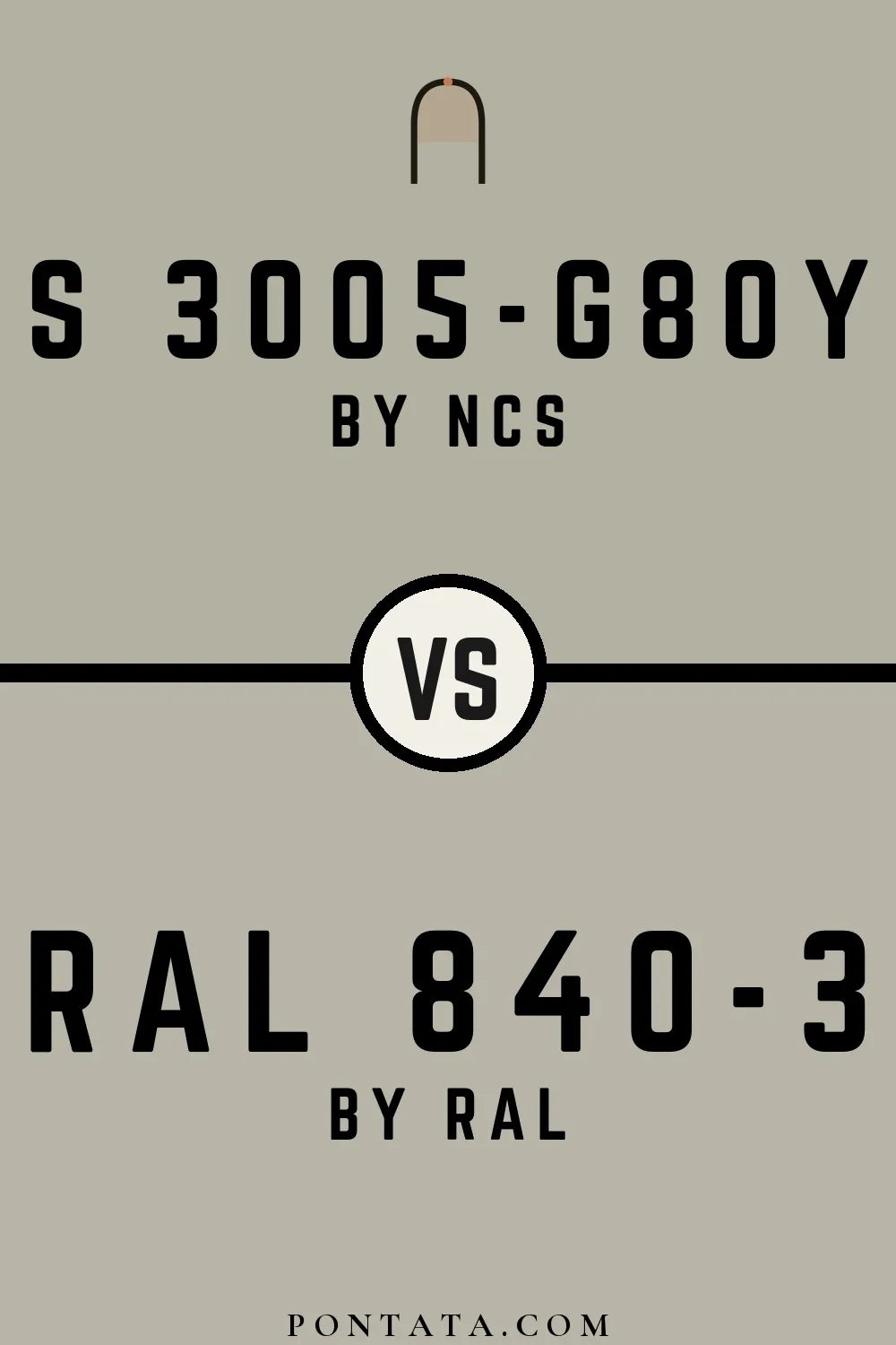 S 3005-G80Y vs RAL 840-3