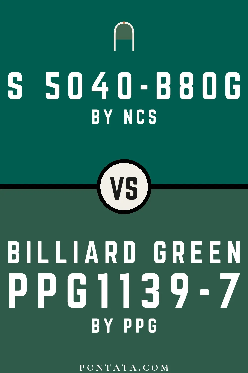S 5040-B80G vs Billiard Green