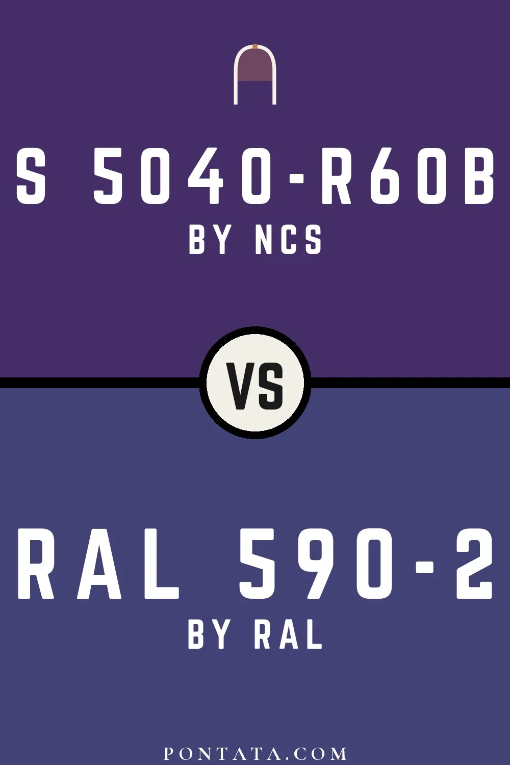 S 5040-R60B vs RAL 590-2