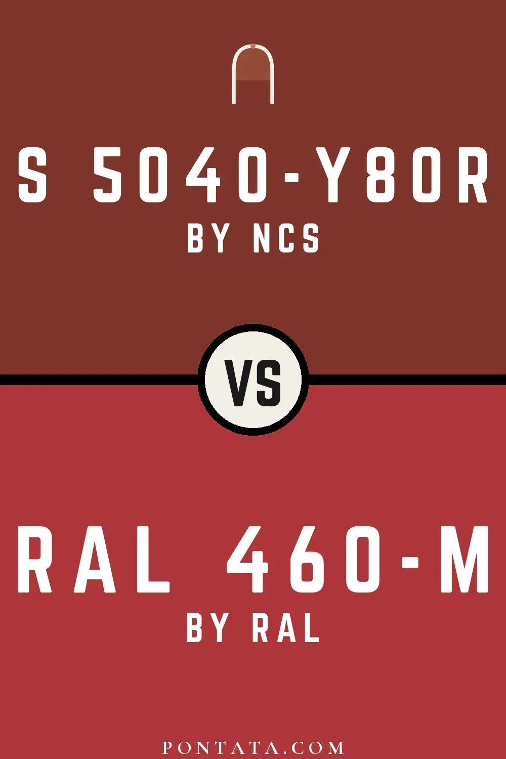 S 5040-Y80R vs RAL 460-M