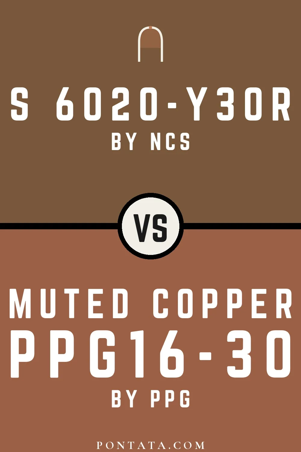 S 6020-Y30R vs Muted Copper