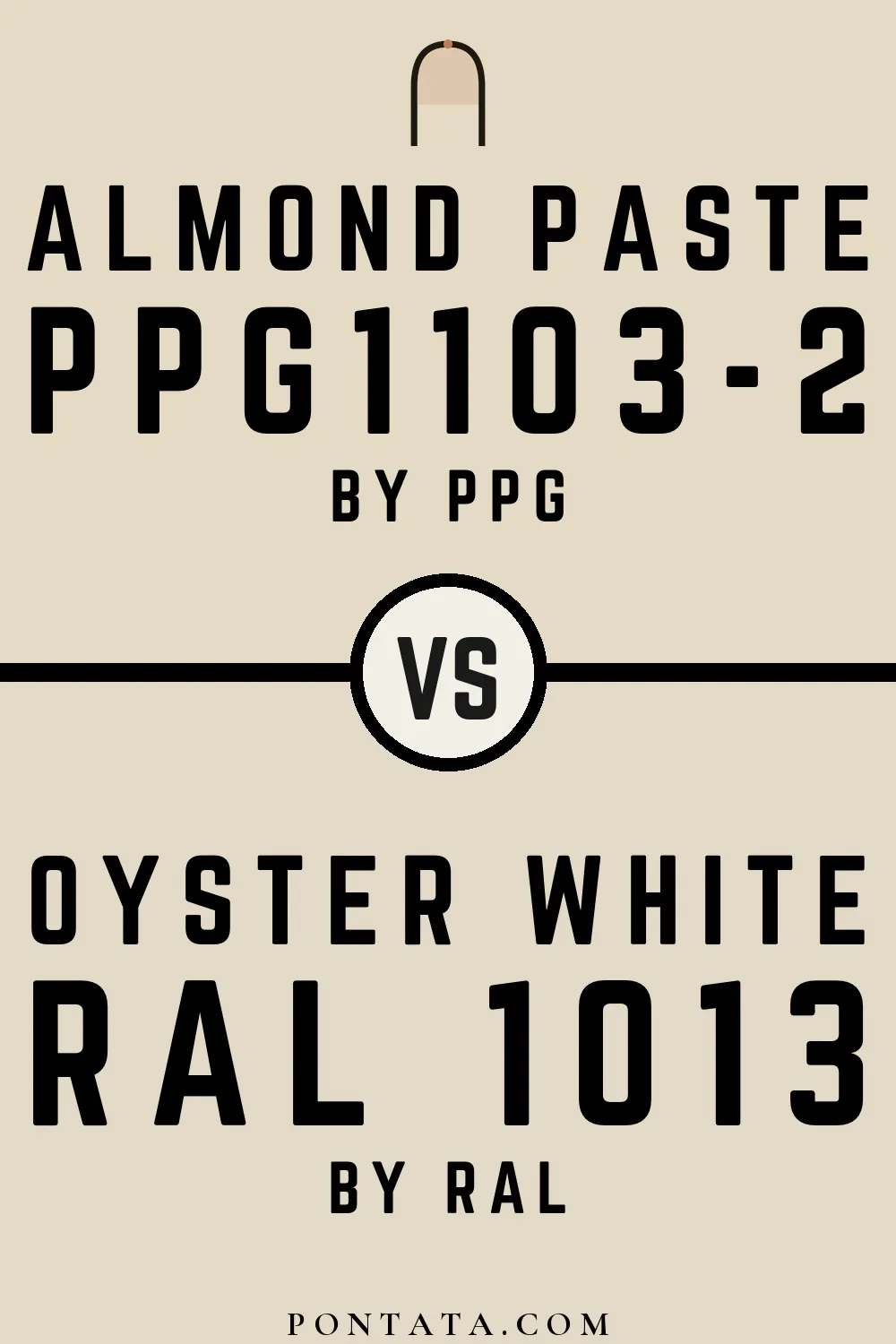 Almond Paste vs Oyster white