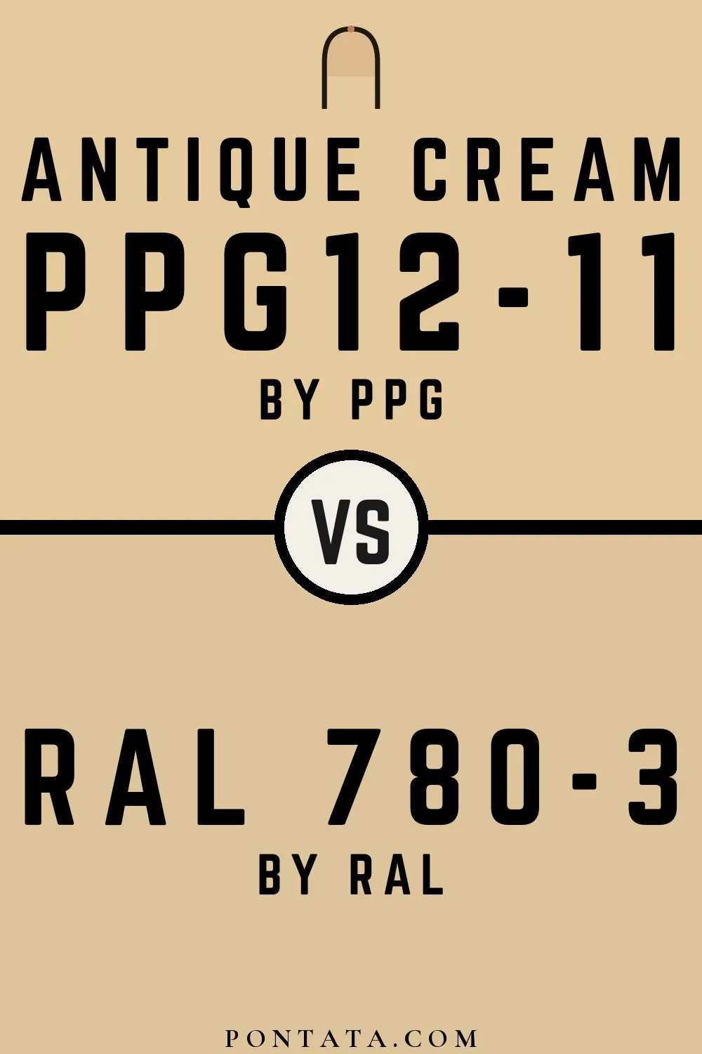 Antique Cream vs RAL 780-3