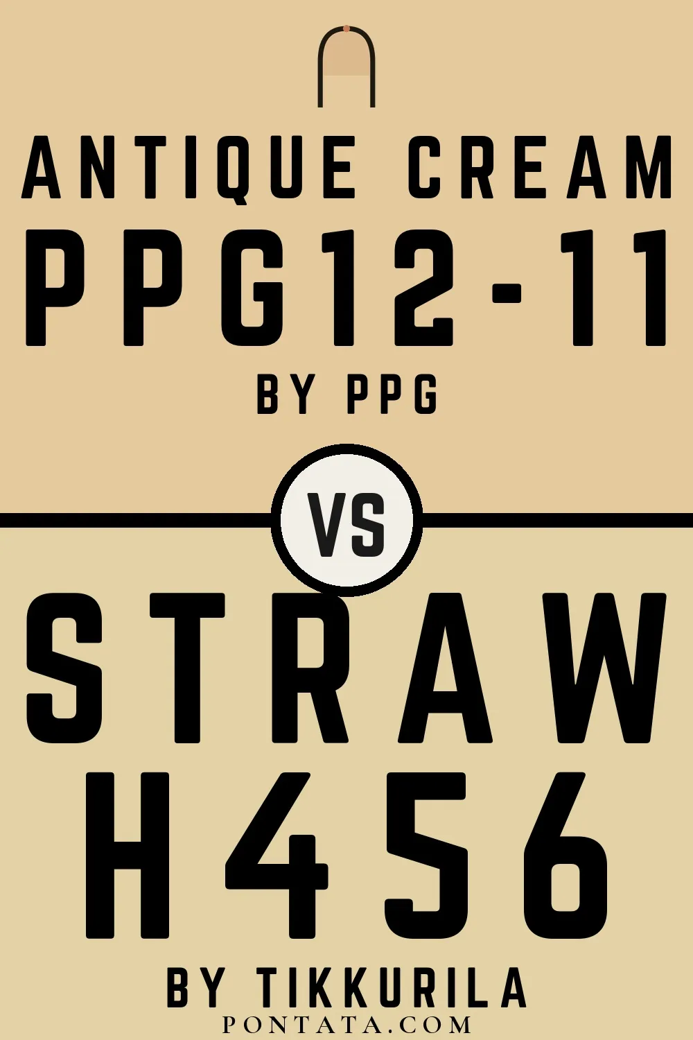 Antique Cream vs Straw