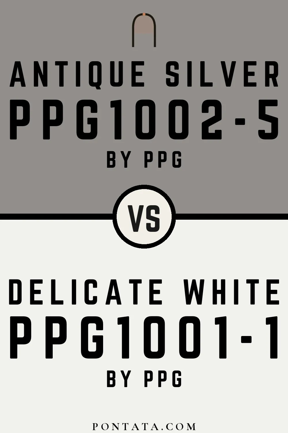 Antique Silver vs Delicate White