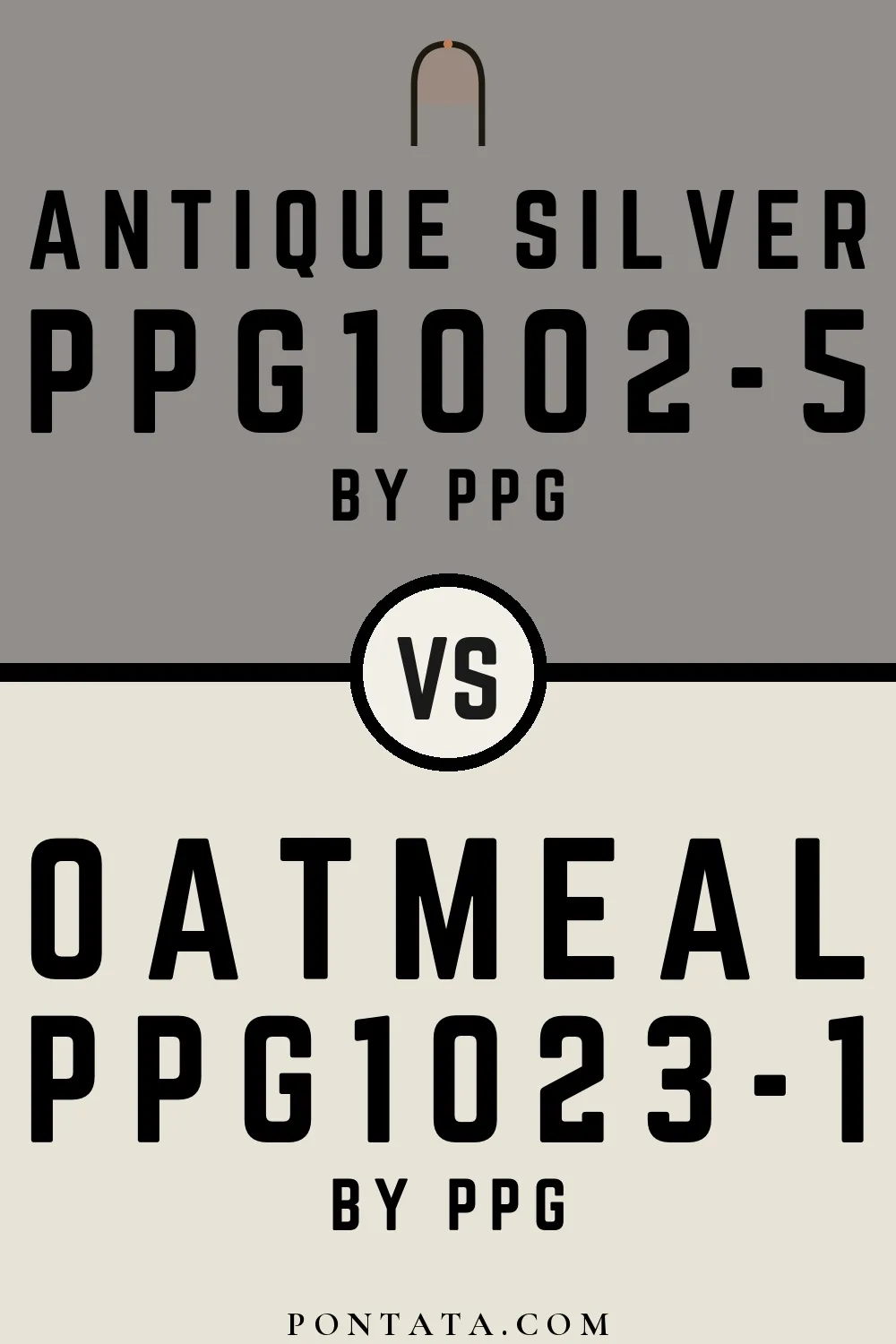 Antique Silver vs Oatmeal