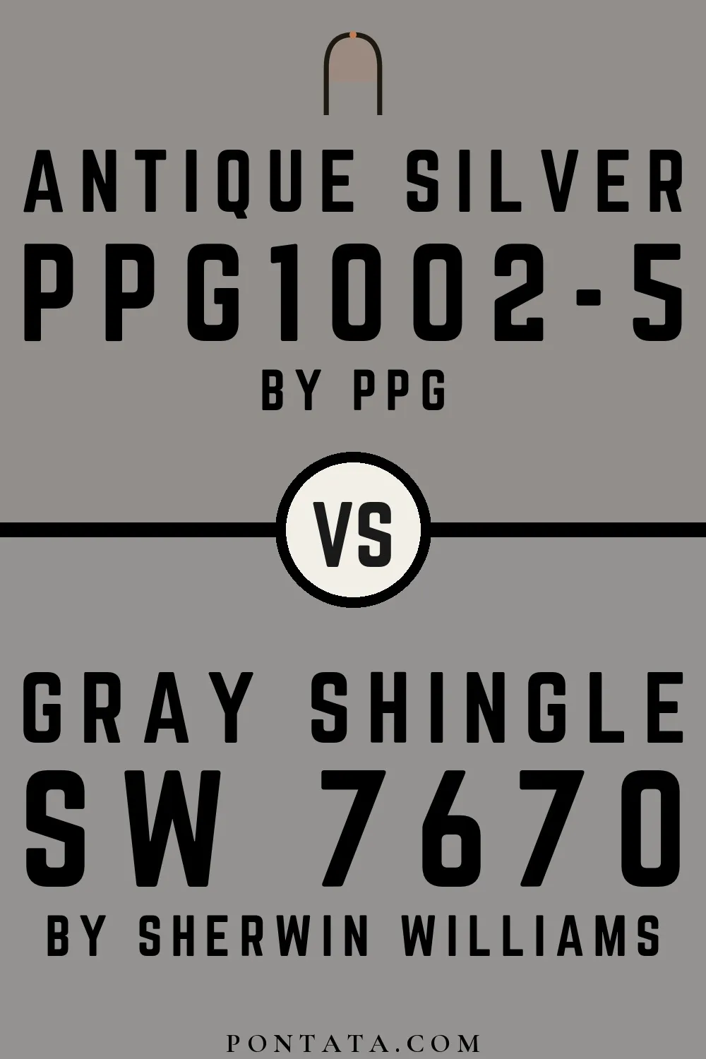 Antique Silver vs Gray Shingle