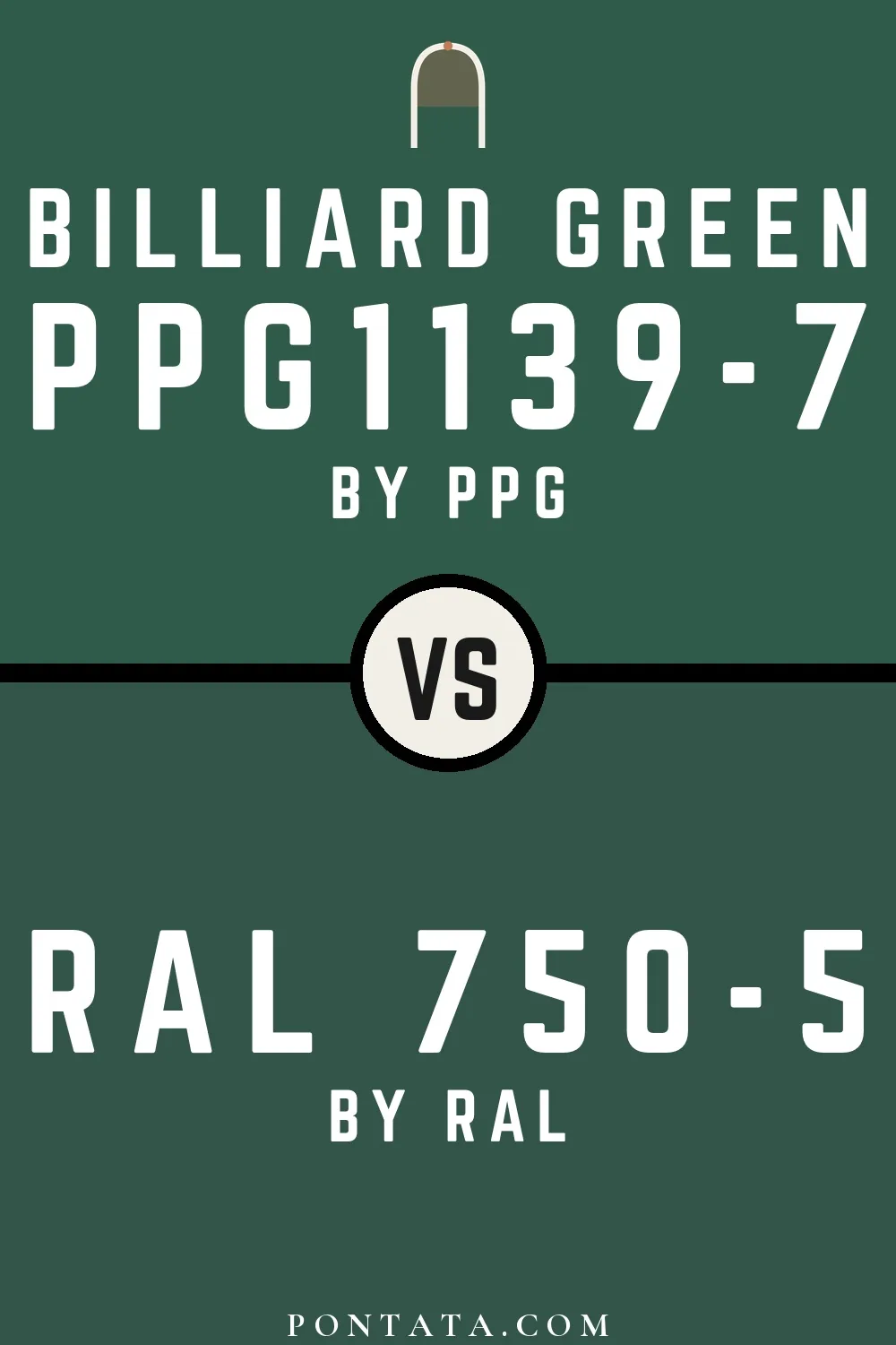 Billiard Green vs RAL 750-5