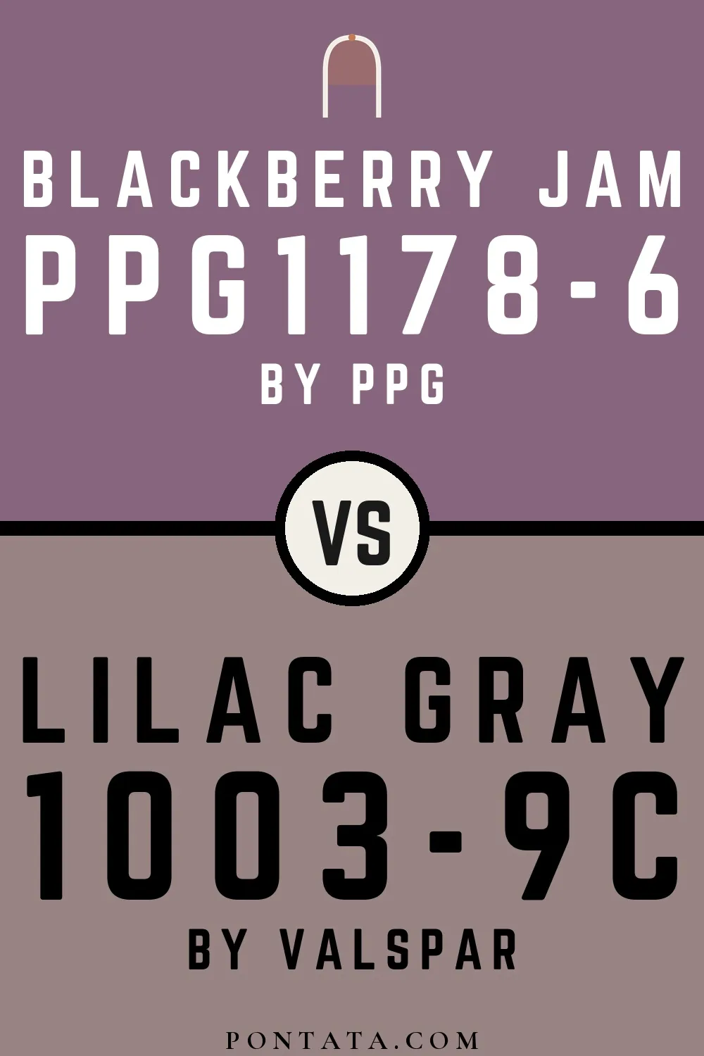 Blackberry Jam vs Lilac Gray