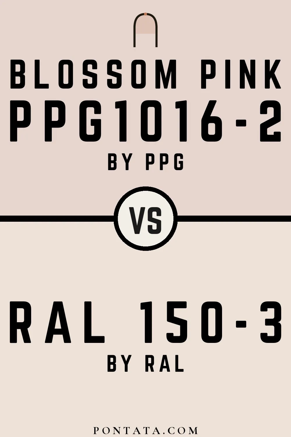 Blossom Pink vs RAL 150-3