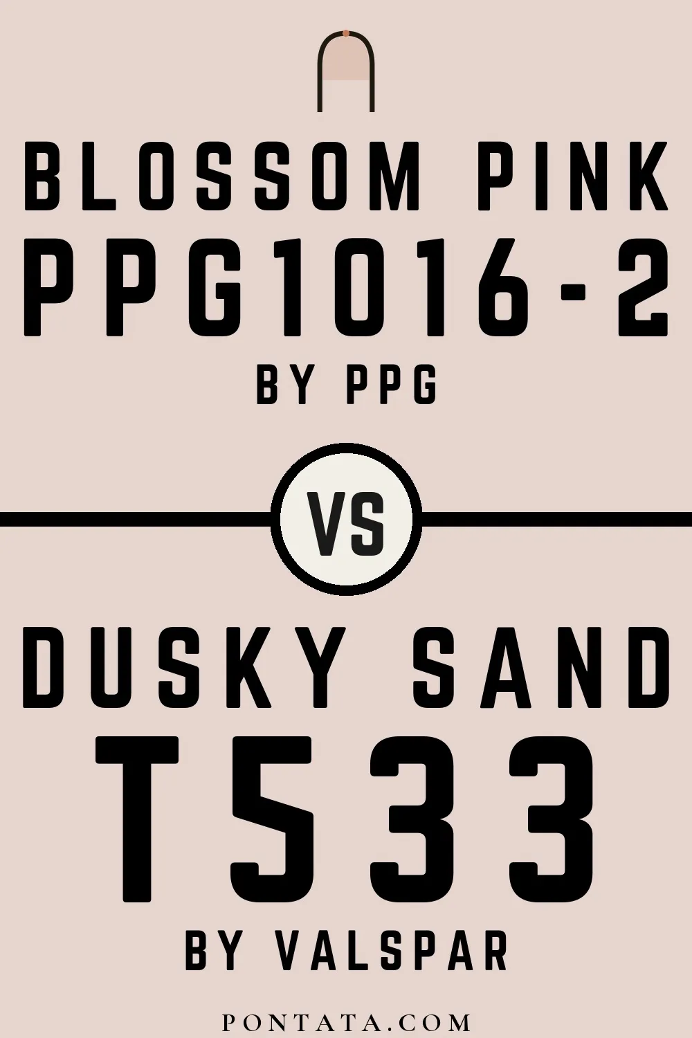 Blossom Pink vs Dusky Sand