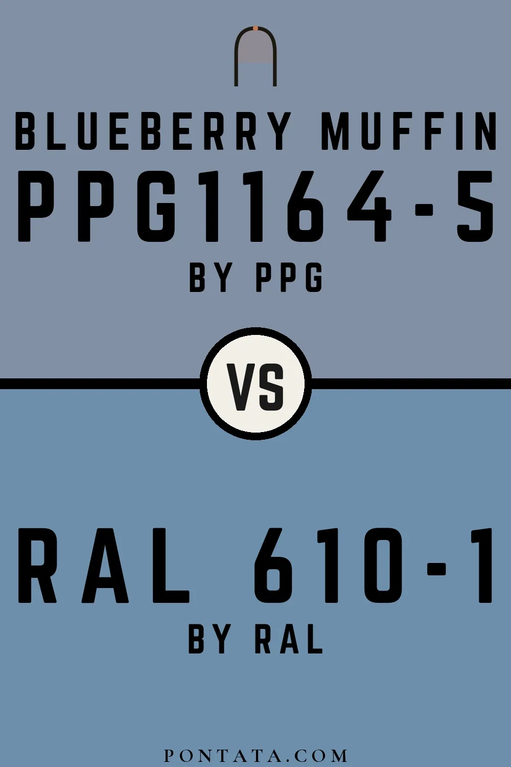 Blueberry Muffin vs RAL 610-1