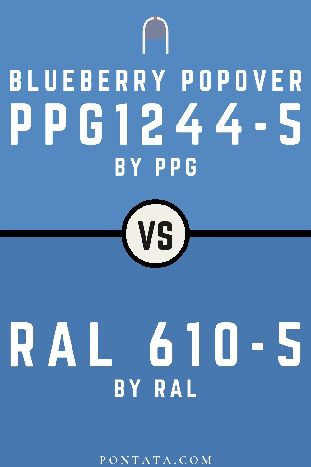 Blueberry Popover vs RAL 610-5