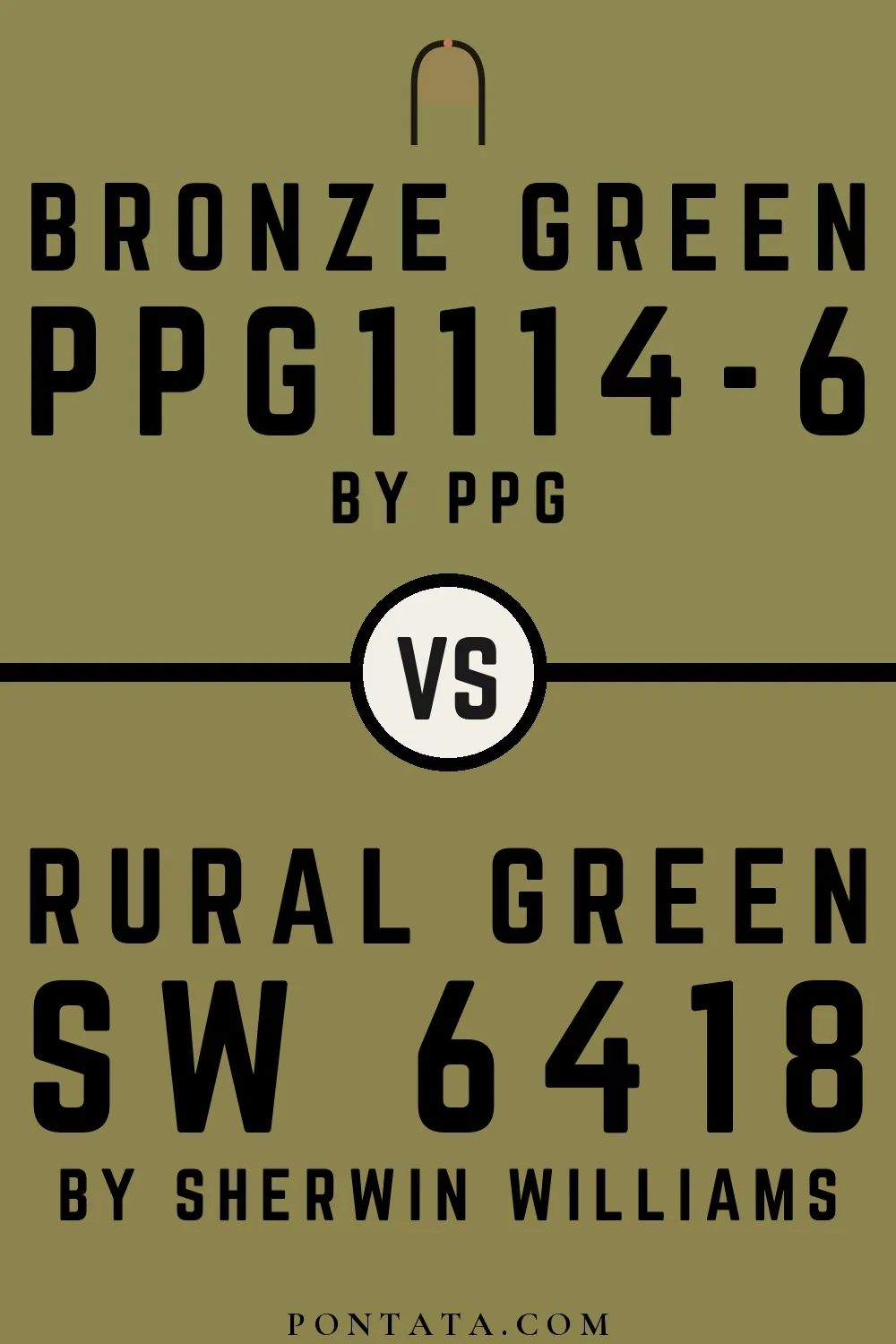 Bronze Green vs Rural Green