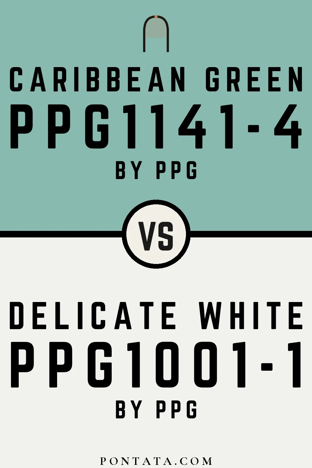 Caribbean Green vs Delicate White
