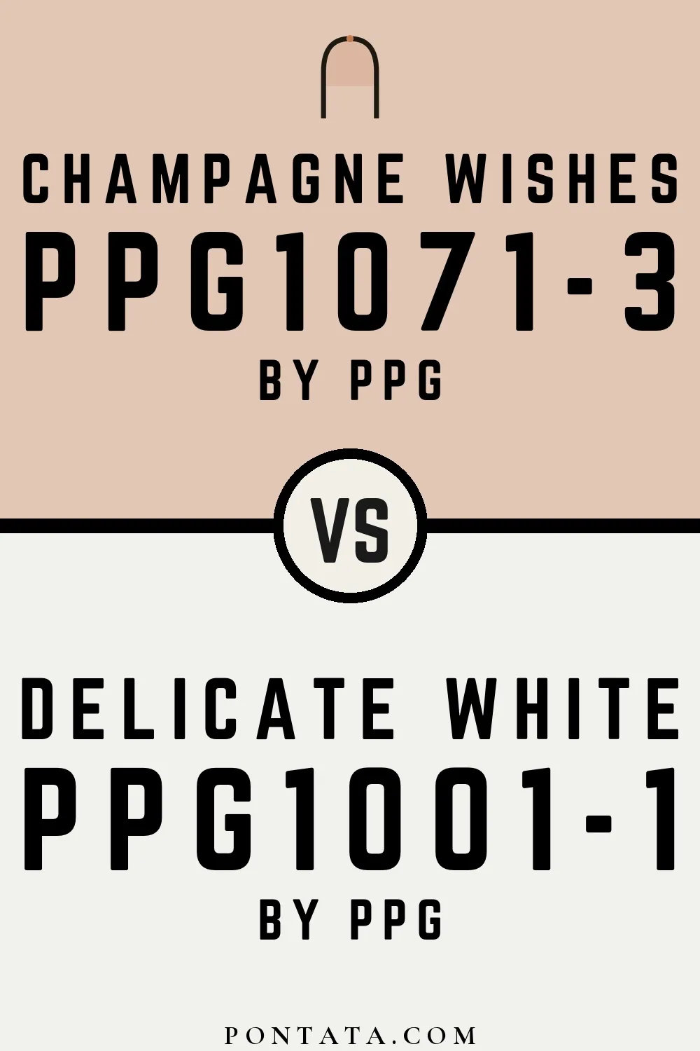 Champagne Wishes vs Delicate White